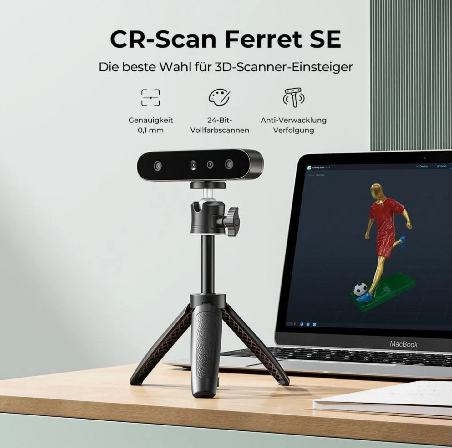 Creality 3D Scanner CR Ferret SE for 3D Printing Upgrade Handheld Scan 30 FPS