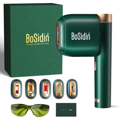 BoSidin Laser Hair Removal  IPL Hair Removal with Painless Ice-Cooling, 2-in-1