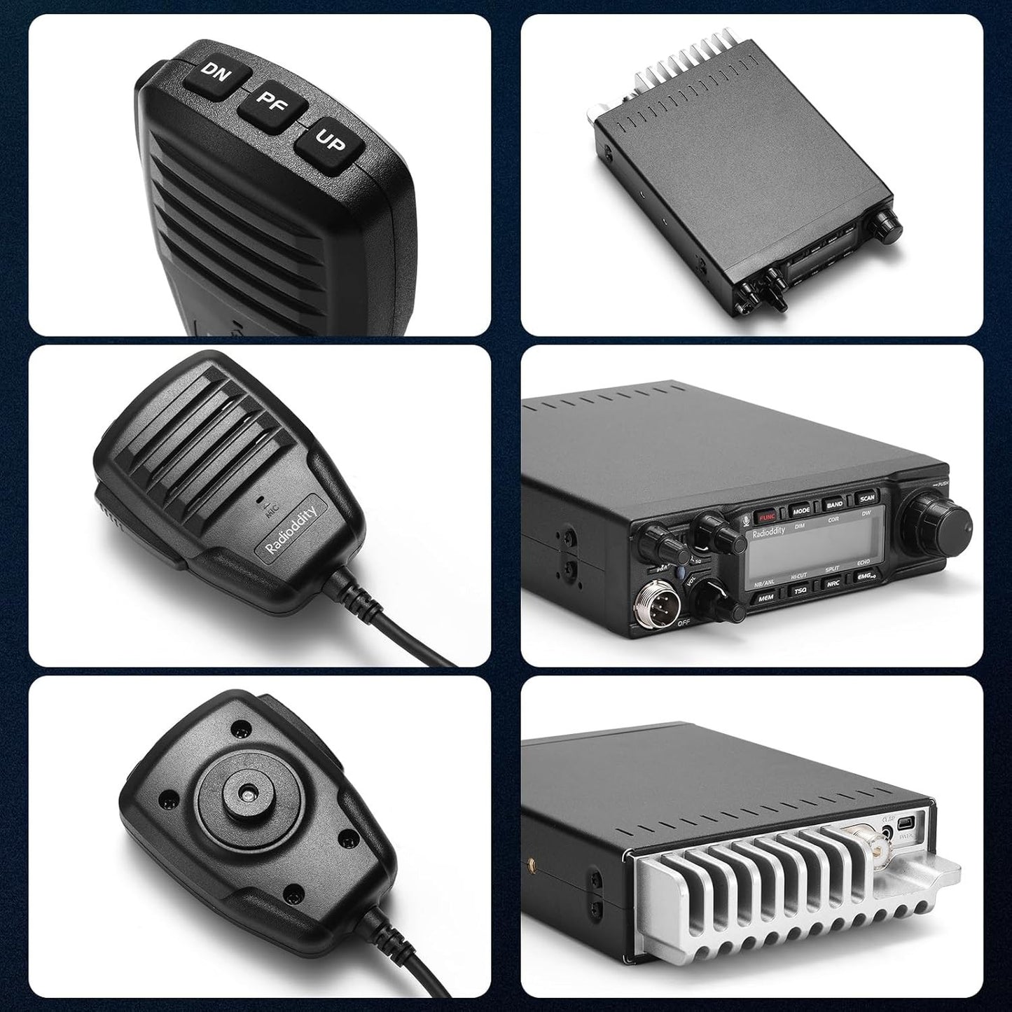 Radioddity QT80 10 Meter Radio 80W High Power Amateur Ham Radio