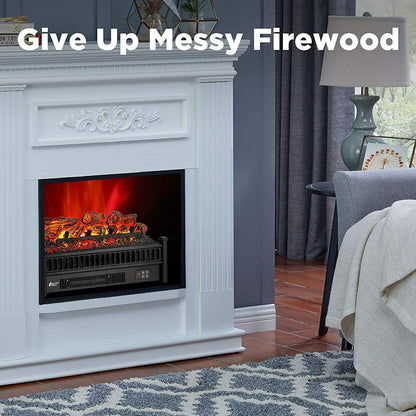 Eternal Flame EF23-PB Electric Fireplace Logs 23" Remote Control Fireplace Inser