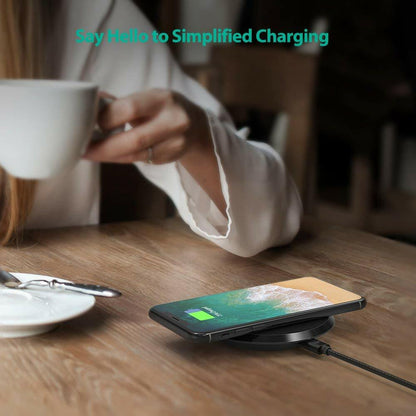 RAVPower Qi Certified 10W Fast Wireless Charging Pad (NO Adapter)