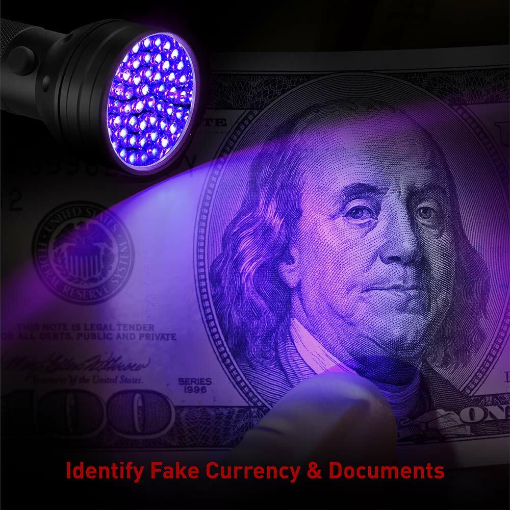 51 LEDs UV Blacklight Flashlights Detector for Dry Pets Urine & Stains & Bed Bug