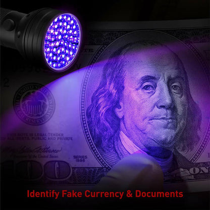 51 LEDs UV Blacklight Flashlights Detector for Dry Pets Urine & Stains & Bed Bug