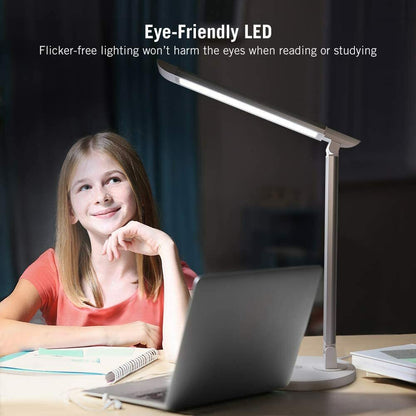 TaoTronics TT-DL13 LED Desk Lamp 13 Eye-caring Table Lamps with USB Charging...
