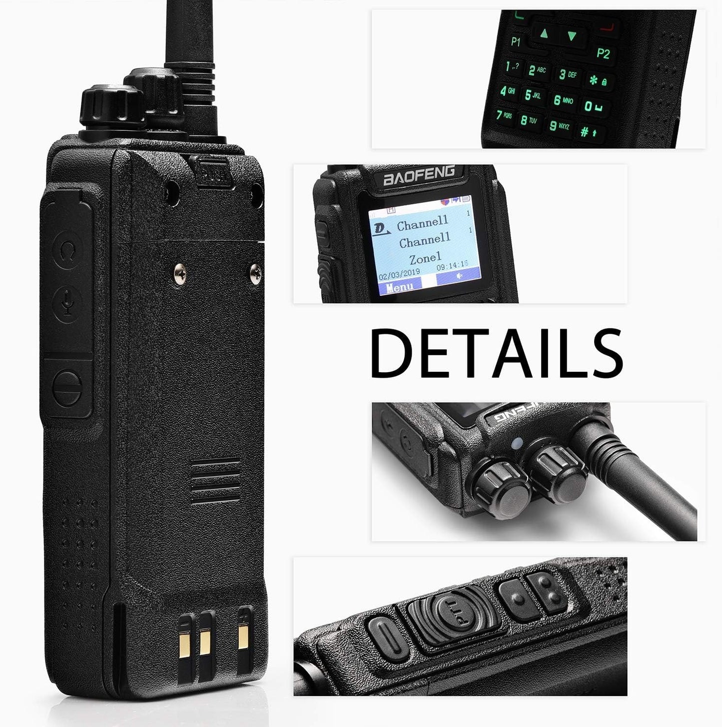 Baofeng Dm-1701 Dual Band VHF/UHF 3 000 Channels Digital Mobile Radio