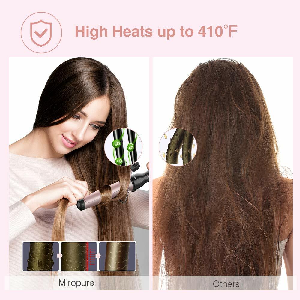 Curling Iron 1 1/2-inch Instant Heat with Extra-smooth Tourmaline Ceramic Coatin