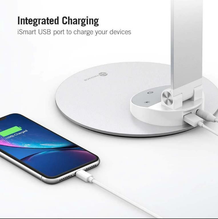 Desk Lamp 19 Metal Lamp with USB Charging Port