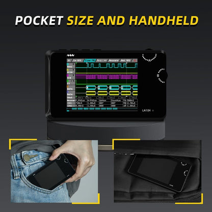 MINIWARE Pocket Logic Analyzer LA104, Portable Mini Size Handheld, Built-in R...