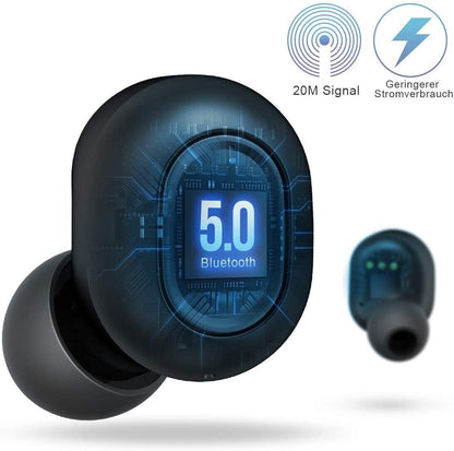 True Wireless Earbuds Bluetooth 5.0 Headphones - iTeknic Ipx7 Waterproof TWS Mic