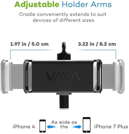 VAVA Phone Holder for Car Mount for Air Vent with Cable Hooks 360° Rotatable Joi