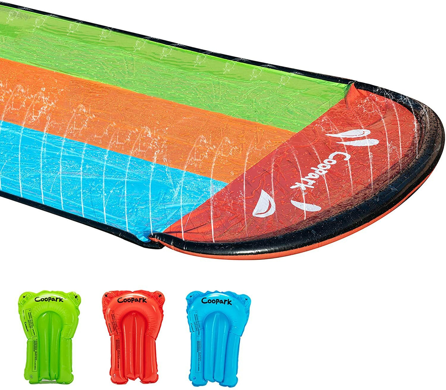 Slip and Slide Triple Water Slide for Kids and Adults Inflatable Slide Surf Ride