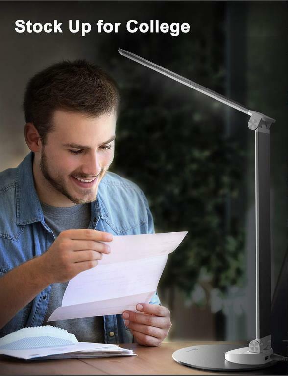 Desk Lamp 19 Metal Lamp with USB Charging Port