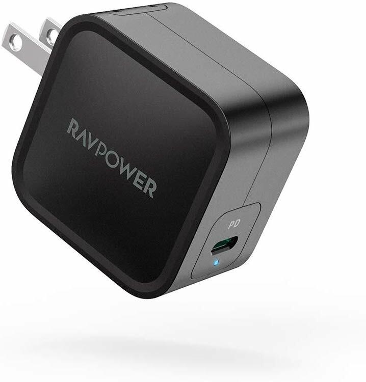 RAVPower 61W Wall Charger PD 3.0 Type C Fast Charging Power Delivery Foldable