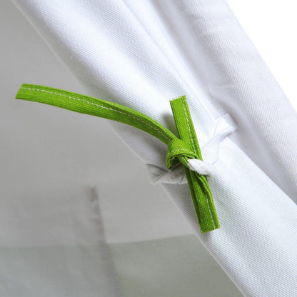 Holiday Gift GREEN 6ft Cotton Canvas Deluxe Teepee Playhouse Play Tent For Kids