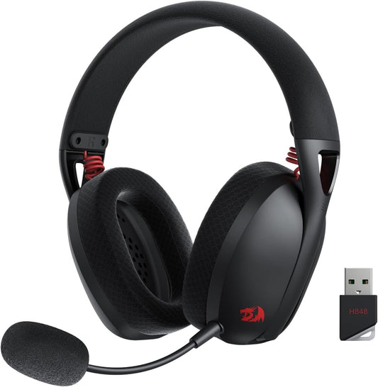 Redragon H848 Wireless Gaming Headset – 2.4 GHz & Bluetooth, 7.1, 40 mm, 178 g