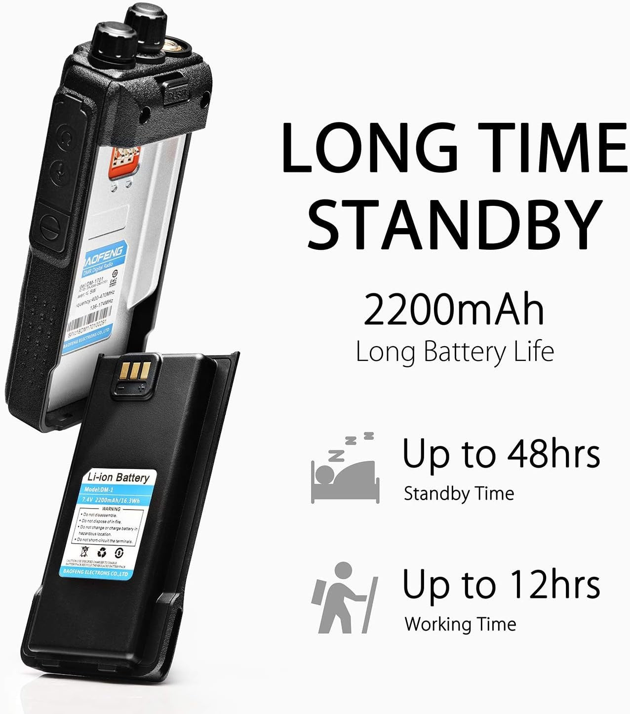 Baofeng Dm-1701 Dual Band VHF/UHF 3 000 Channels Digital Mobile Radio