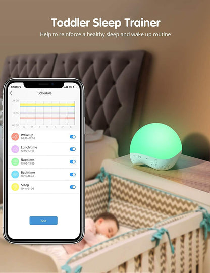 Smart White Noise Machine TaoTronics TT-CL023 with Night Light APP & Voice Contr