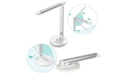 TaoTronics Qi Wireless Charging LED Desk Lamp in White DL053