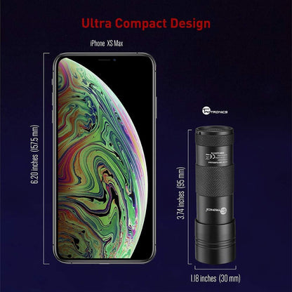 Black Light 12 LEDs 395nm UV Blacklight Flashlights Detector for Dry Pets Urine