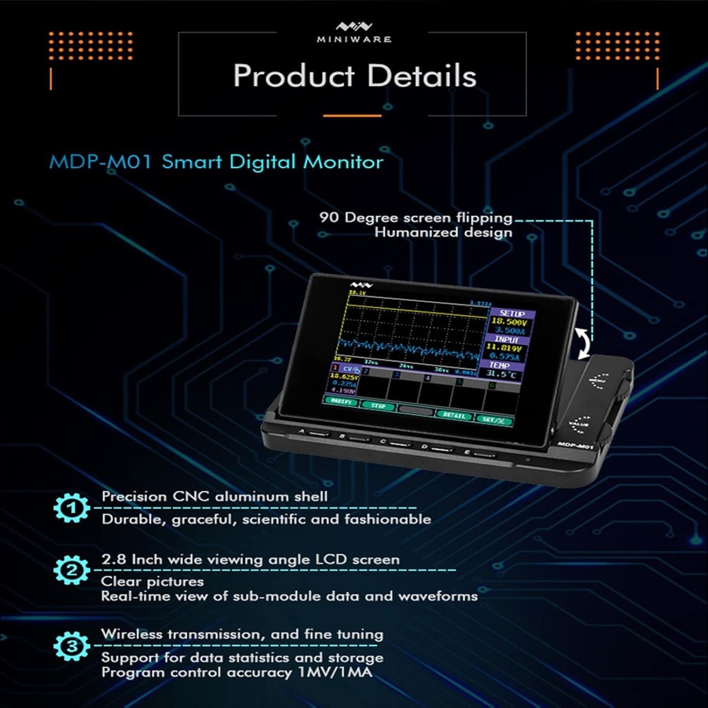 Miniware MDP-XP Smart Digital Power Supply Kit