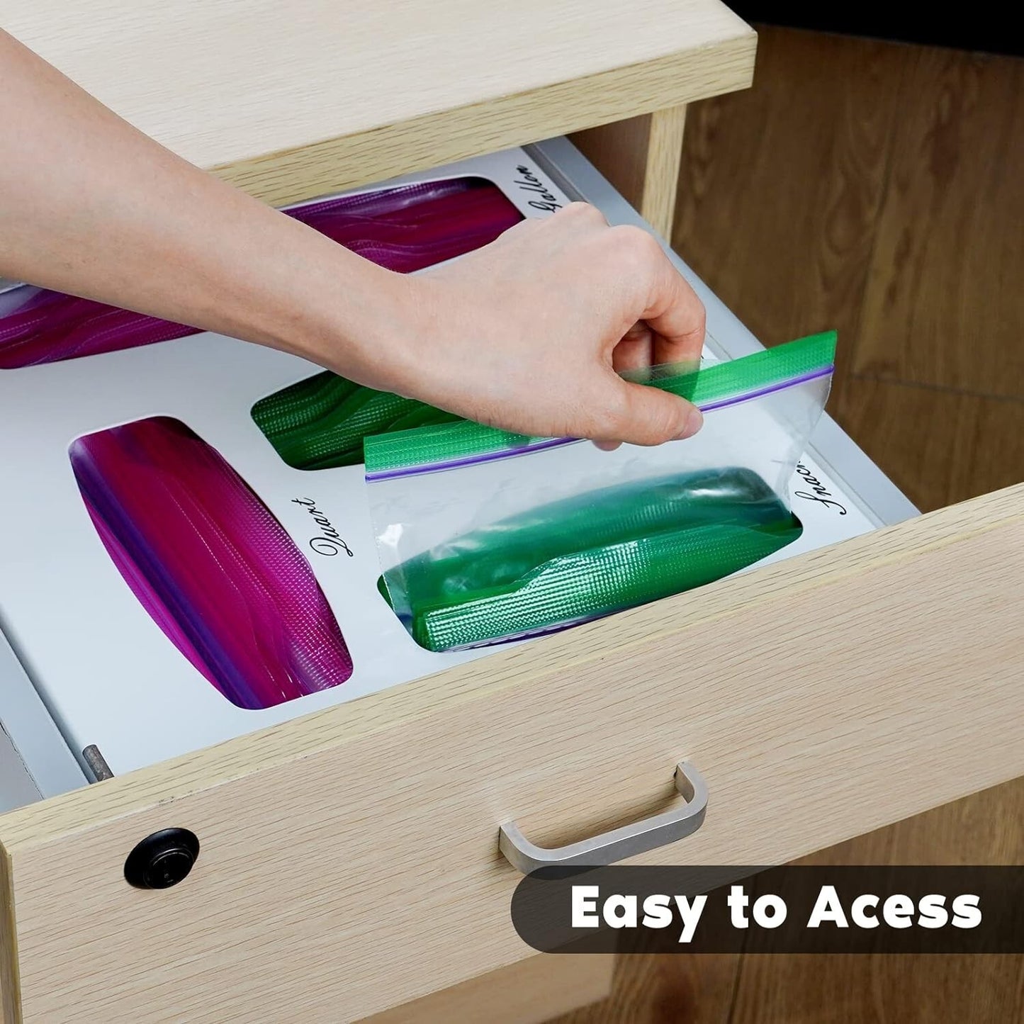 Deppon Metal Bag Holder Dispenser Storage organizer Plastic Bags Food Bags