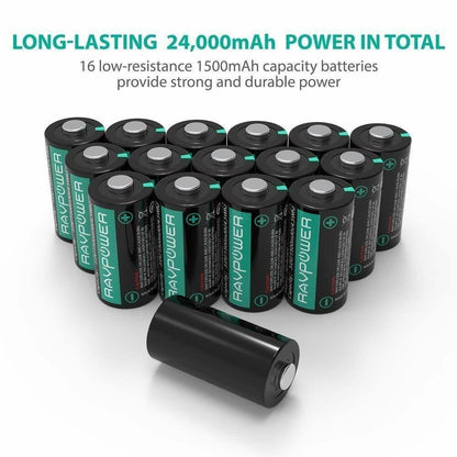 CR123A Lithium Batteries RAVPower Non-Rechargeable 3V Lithium Batter 16Pack