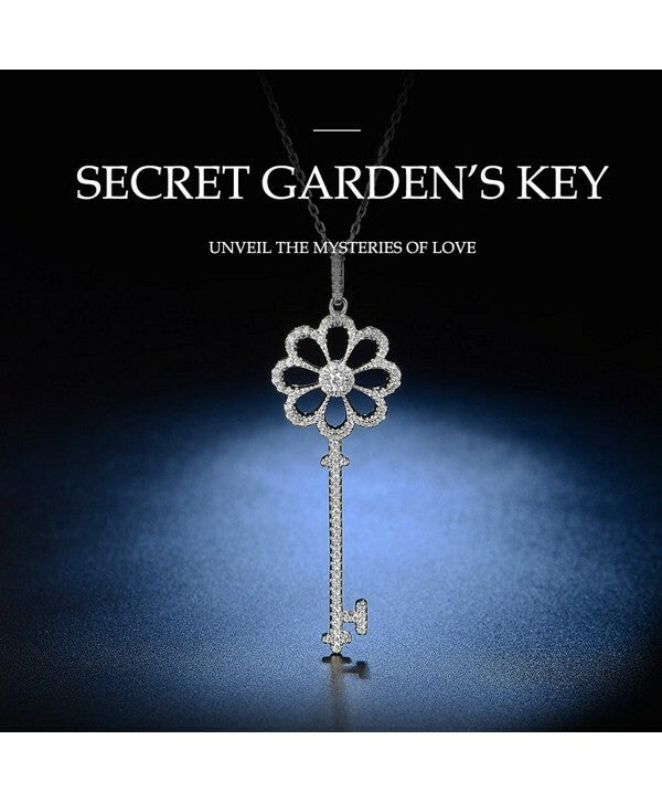 Jewelry Pendant Necklace "Secret Garden's Key" Best Idea Gifts For Girls Women