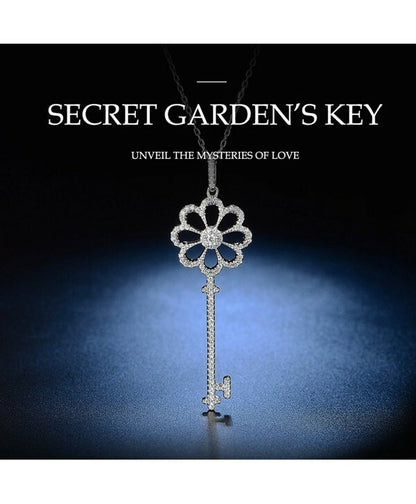 Jewelry Pendant Necklace "Secret Garden's Key" Best Idea Gifts For Girls Women