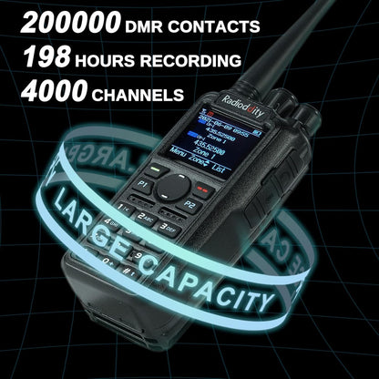 Radioddity GD-AT10G 10W UFH DMR Handheld Ham Radio Digital Analog Long Range