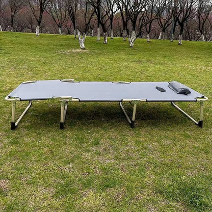 Folding Camping Cot for Adults Outdoor Lightweight Camping Bed with Eye mask
