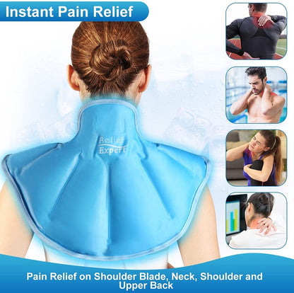 Relief Expert Neck Ice Pack Wrap Ice Pack for Neck and Shoulder Injuries