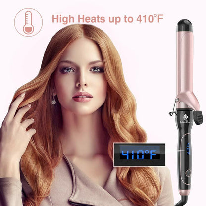 Curling Iron 1 1/2-inch Instant Heat with Extra-smooth Tourmaline Ceramic Coatin