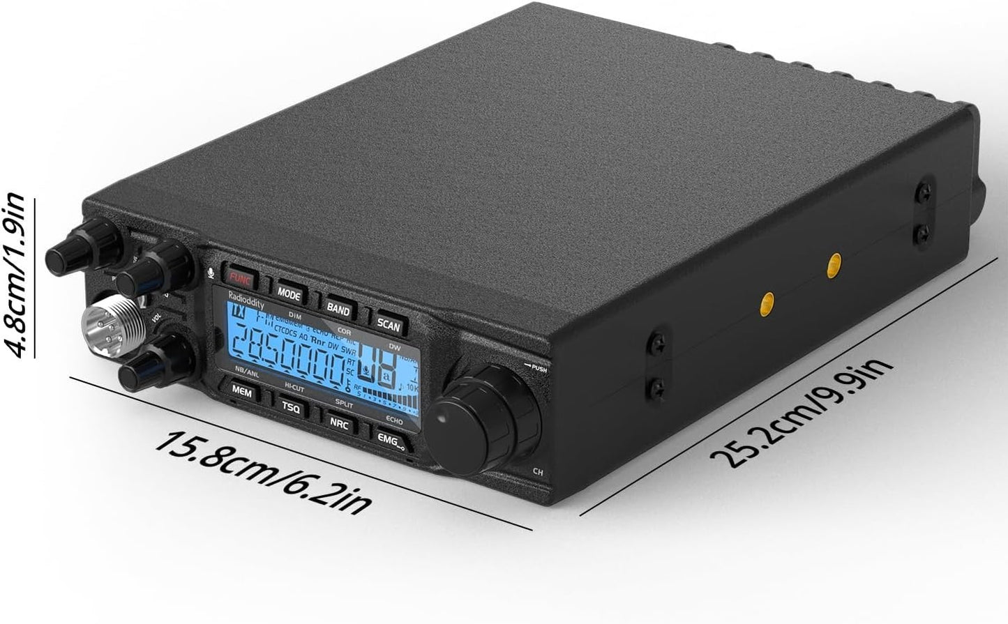 Radioddity QT80 10 Meter Radio 80W High Power Amateur Ham Radio