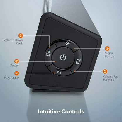 TaoTronics Bluetooth 5.0 Computer Speaker Wired/Wireless Mini Sound Bar SK025