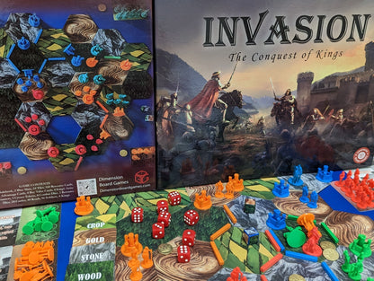 Invasion The Conquest Of Kings Dimension Board Games - Brand New Factory Sealed