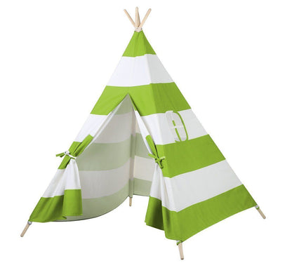 Holiday Gift GREEN 6ft Cotton Canvas Deluxe Teepee Playhouse Play Tent For Kids