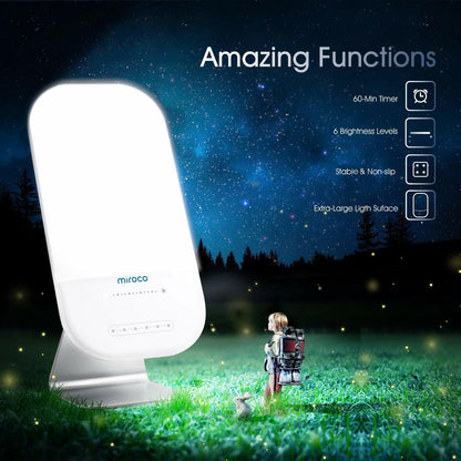 Light Therapy Lamp Miroco LED Bright White Therapy Light