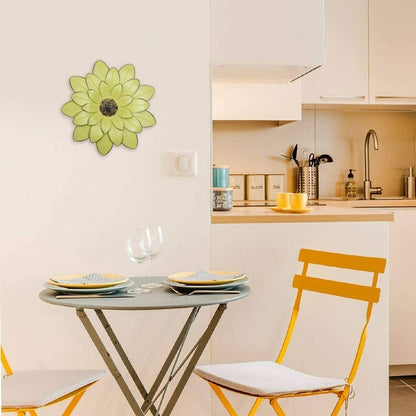 Metal Flower Wall Decor 13'' Indoor Outdoor Wall Art Backyard Decorations