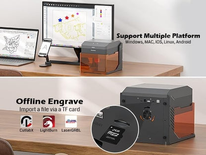 Kiosk 10W Laser Engraver Light Weight & Portable Laser Engraver Machine,