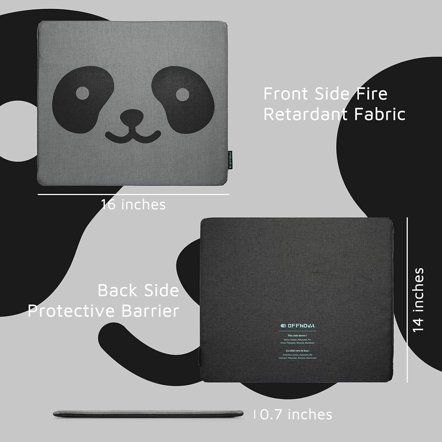 OFFNOVA Heat Press Mat for Cricut Easypress, 14” x 16” Craft Heat Transfer