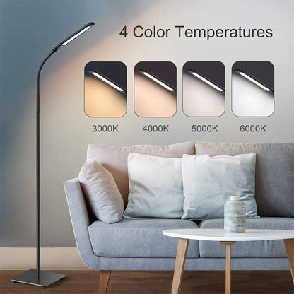 Miroco MI-DL003 LED Floor Lamp with 4 Brightness Levels & 4 Colors Temperatures