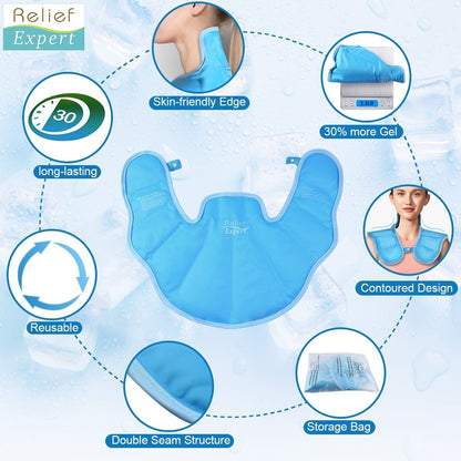 Relief Expert Neck Ice Pack Wrap Ice Pack for Neck and Shoulder Injuries