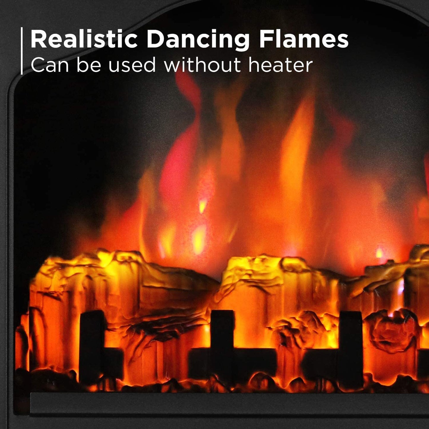 TURBRO TS23 Suburbs 23in 1400W Electric Fireplace Stove with Remote