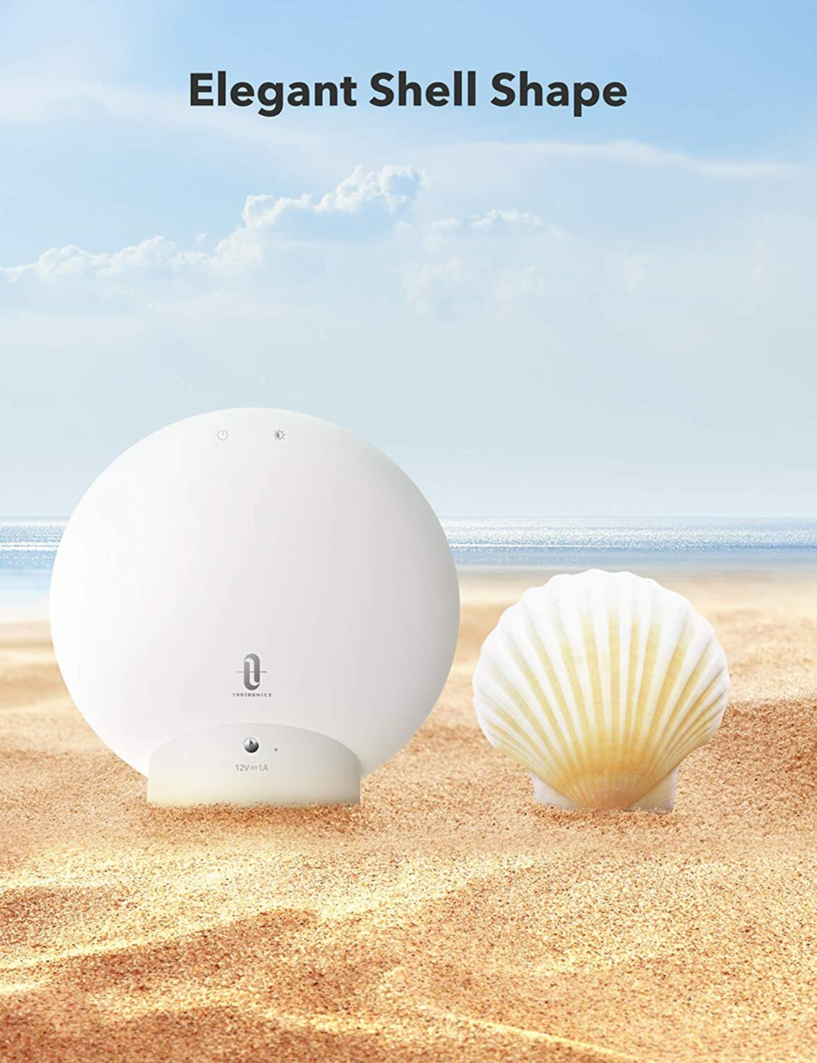 TaoTronics Light Therapy Lamp Touch Control with Continuous Brightness Levels