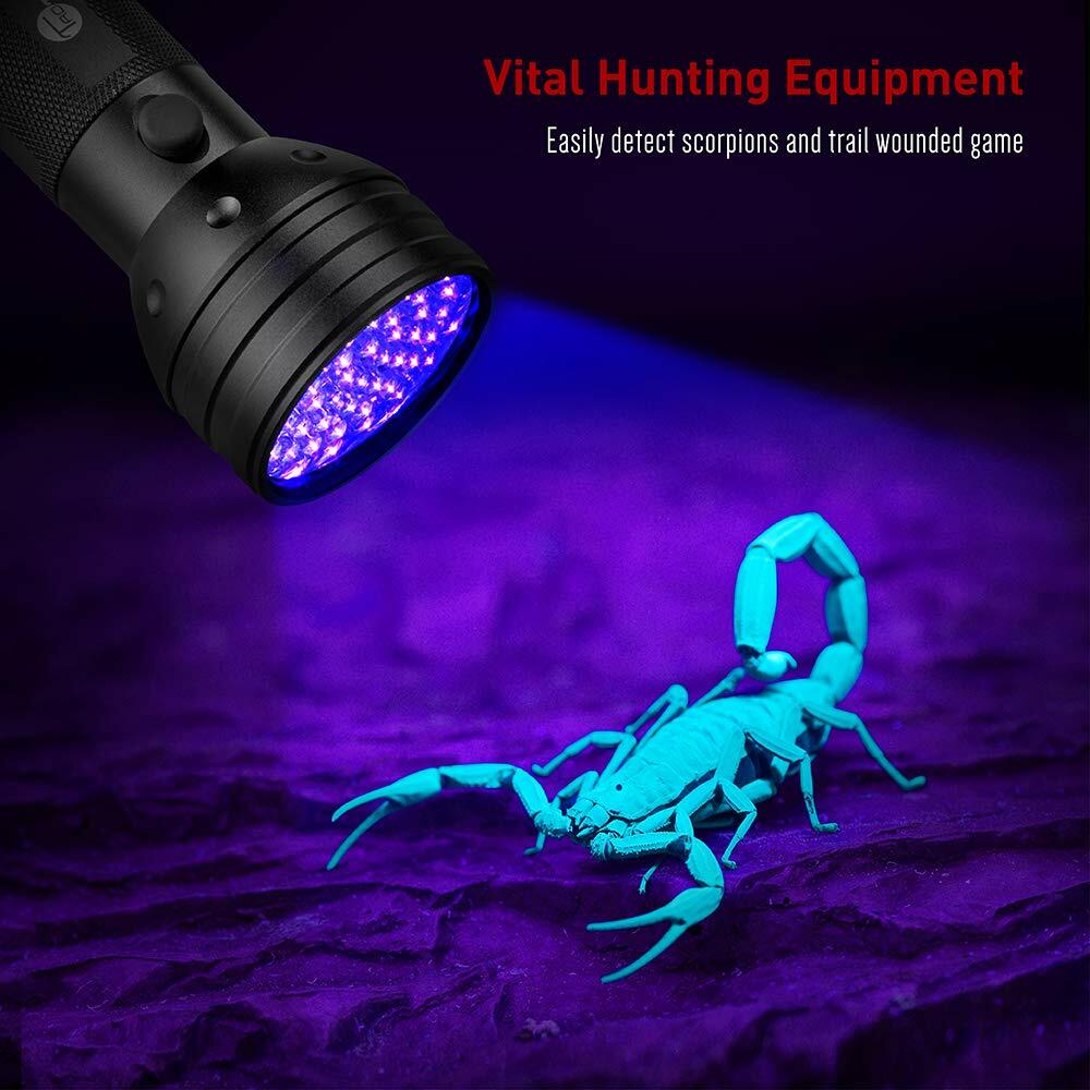 51 LEDs UV Blacklight Flashlights Detector for Dry Pets Urine & Stains & Bed Bug