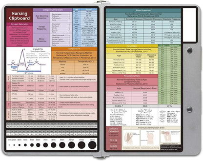 Nursing Edition Clipboard Folding Pocket Reference Clipboard 9*12