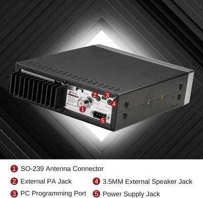 Radioddity QT40 10 Meter SSB Ham Radio, Digital Noise Reduction 40W High Power