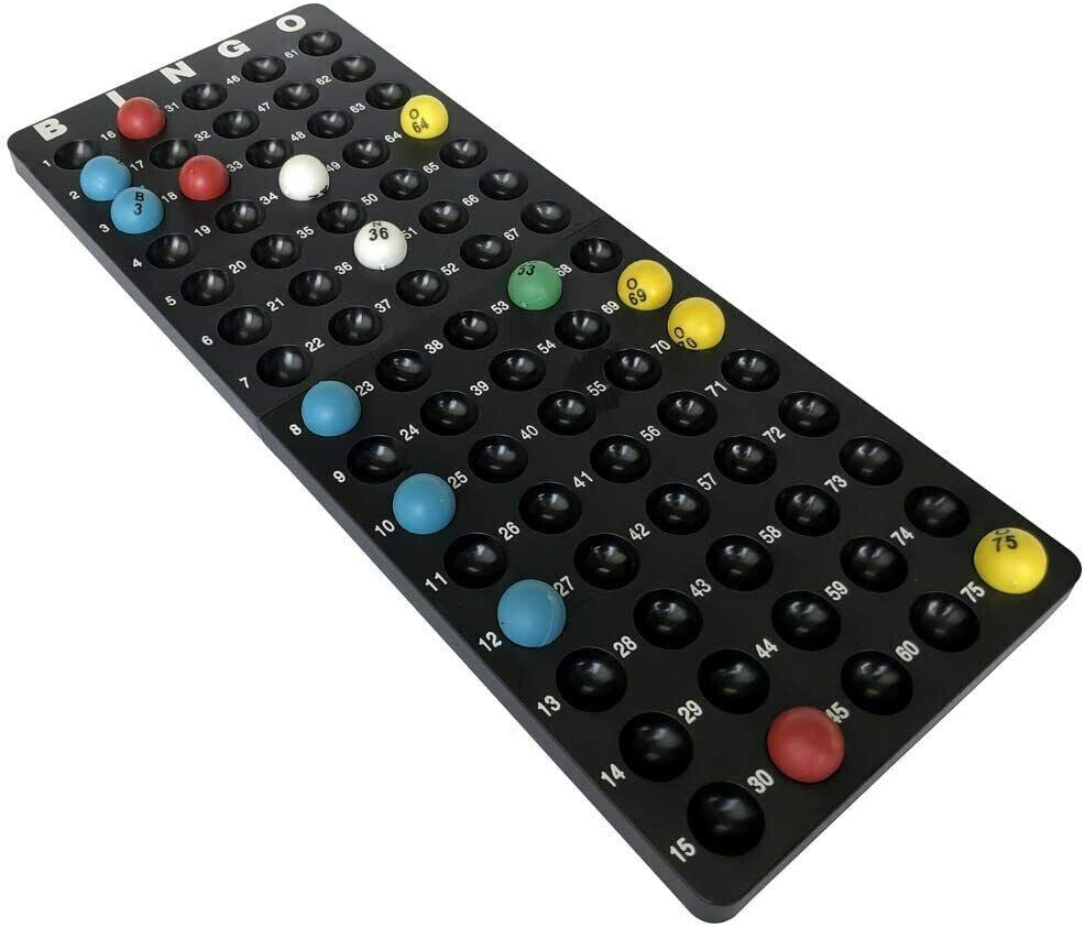 9" Deluxe Bingo Cage Game Set - 9 Inch Metal Cage with Plastic 75 Bingo