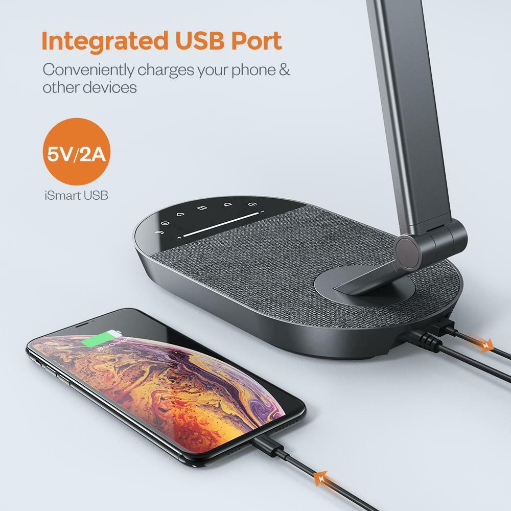 TaoTronics TT-DL56 Stylish Metal LED Desk Lamp Office Light Philips EnabLED Lice