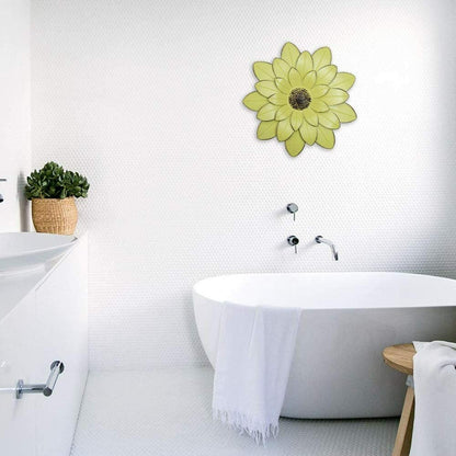 Metal Flower Wall Decor 13'' Indoor Outdoor Wall Art Backyard Decorations